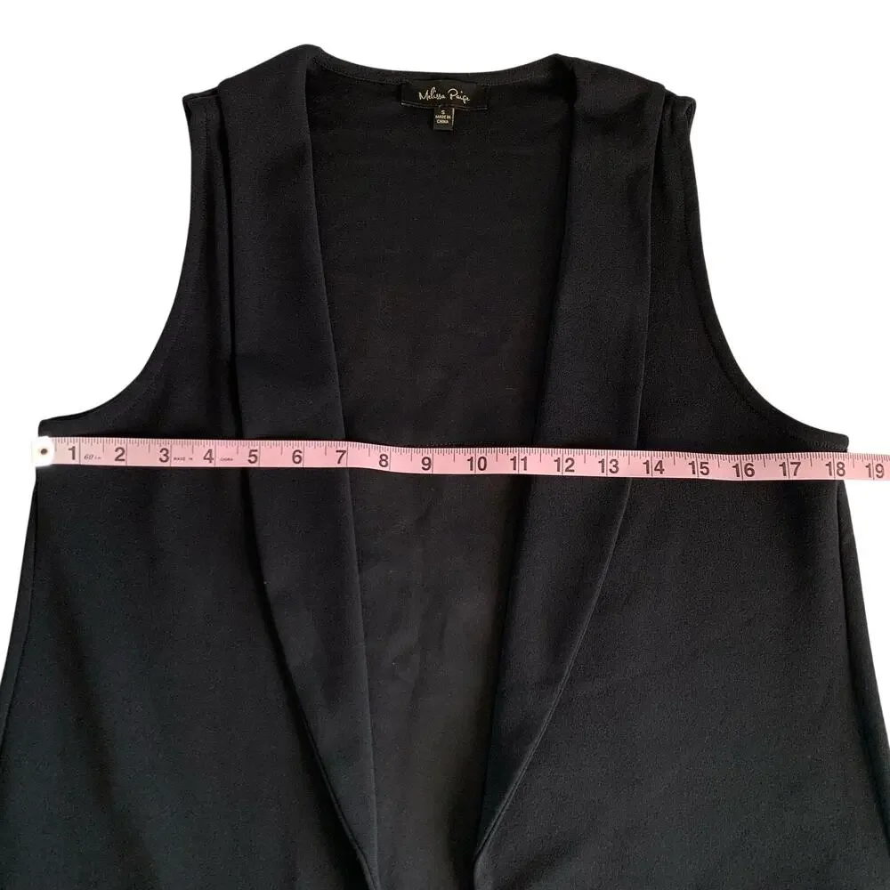 Reworked Apparel Mariah Carey Christmas Graphic Black Custom Upcycled Vest Small
